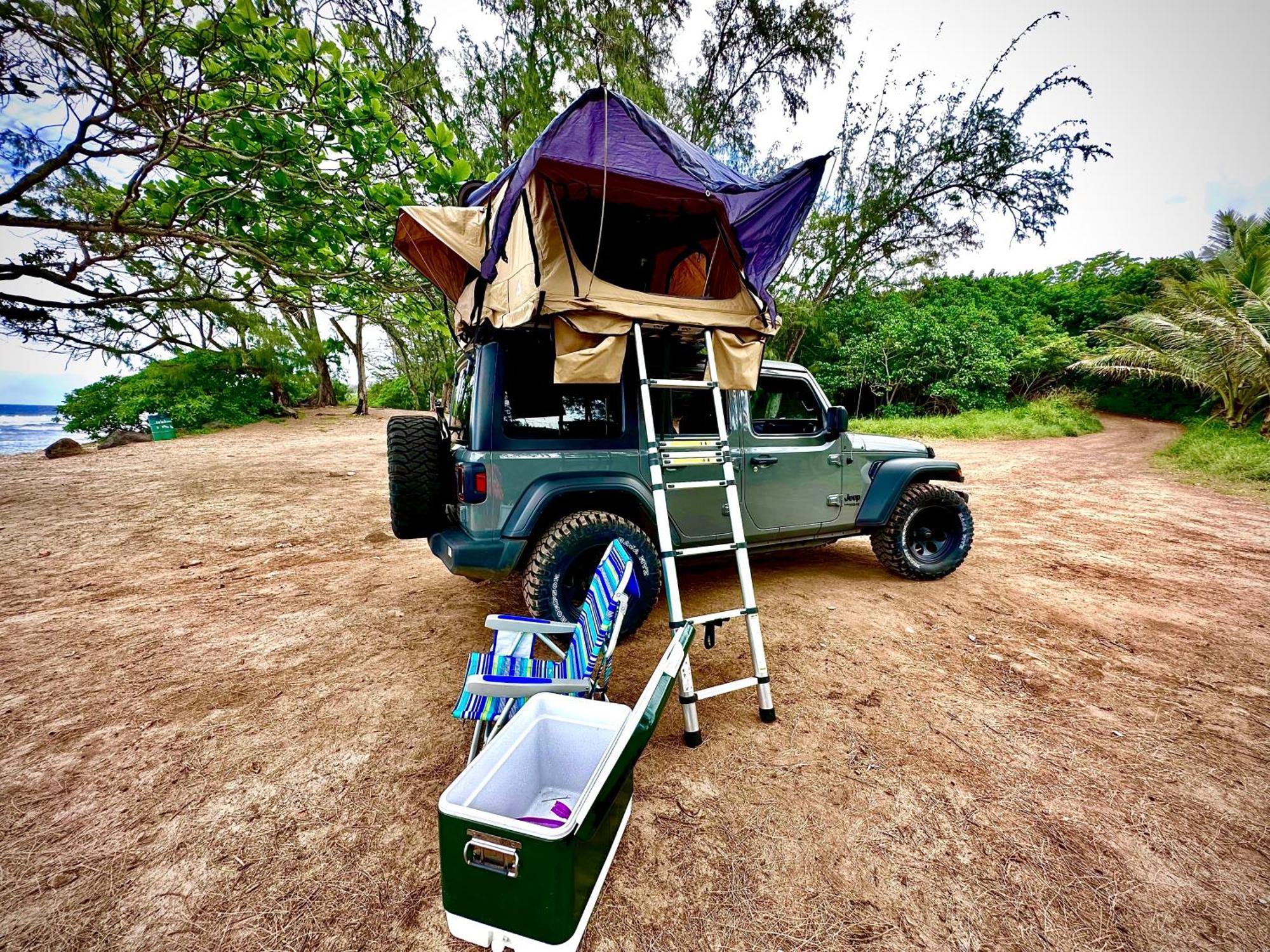 Explore Maui'S Diverse Campgrounds And Uncover The Island'S Beauty From Fresh Perspectives Every Day As You Journey With Aloha Glamp'S Great Jeep Equipped With A Rooftop Tent Paia Exteriör bild